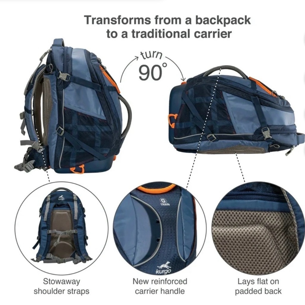 Kurgo G-Train Dog Carrier AND Backpack | Like New with Tags - Picture 8 of 11